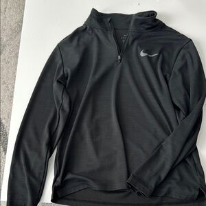 Nike Men's Black Lightweight Quarter-Zip Jacket